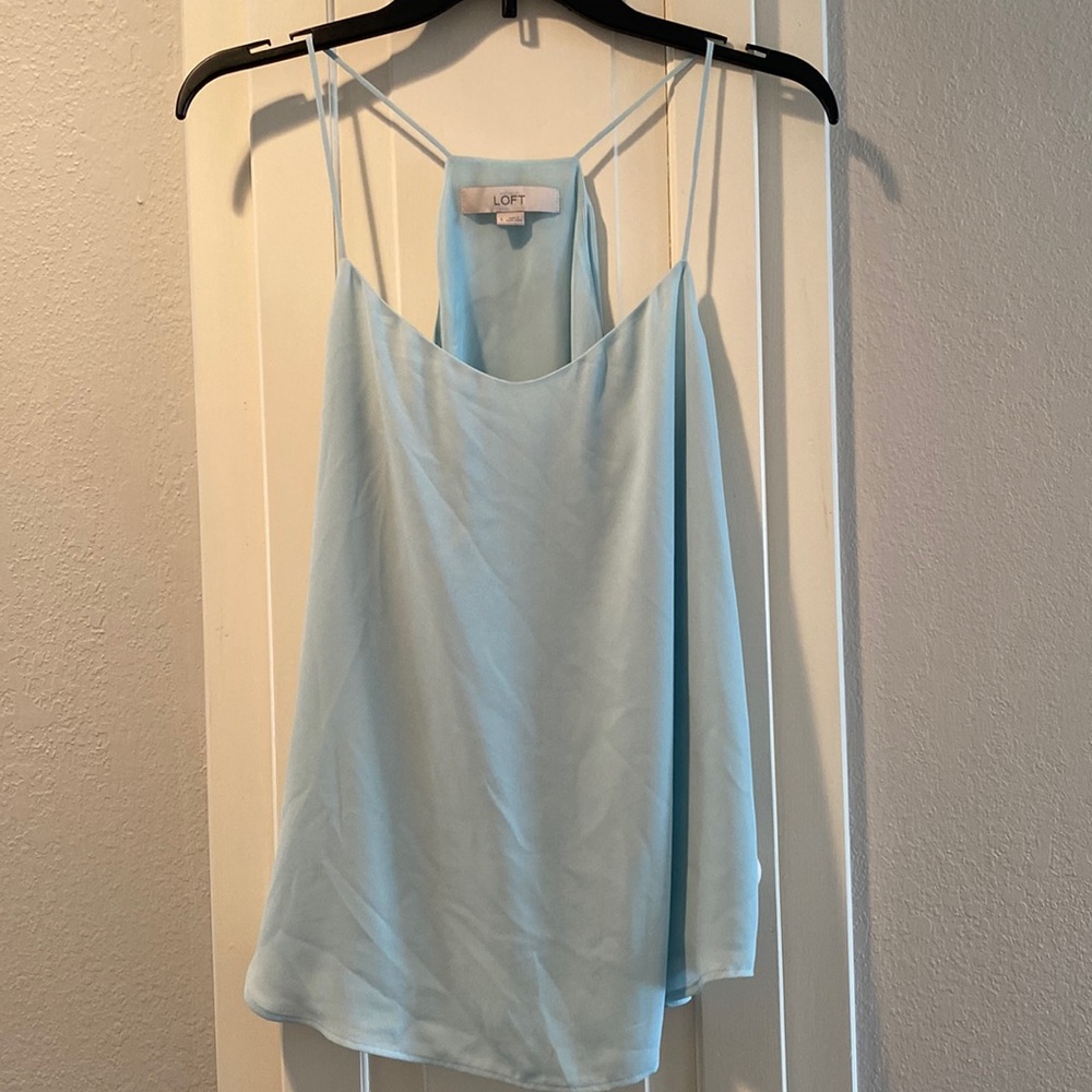 Loft tank top, light blue